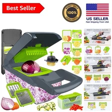 Stainless Steel Vegetable Chopper with Egg Separator & Easy Clean Design
