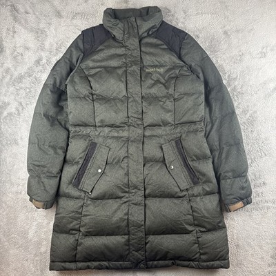 Montbell Jacke Herren Small Anthrazit Puffer Daunen Parka Lang Mantel 