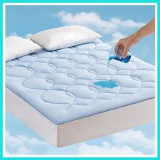 King Size Cooling Mattress Pad Waterproof Mattress Topper for Hot Sleepers - ...