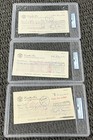 Queen Full Band Signed Autograph (3) Check Lot PSA/DNA Freddie Mercury Brian May