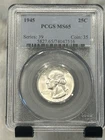 1945 PCGS MS65 Washington Quarter Philadelphia Silver Business Strike