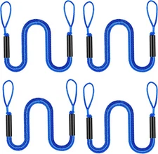 Pack of 4 Dock Bungee Line 4 feet to 5.5 (length only), Dark Blue 4P 