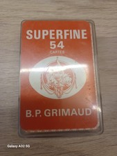 “Jeu cartes Grimaud Superfine 54 étui complet vintage” Pourquoi :