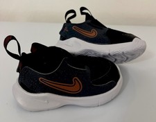 Nike Flex Runner 3 SE HF TD Toddler Shoes Size 5c Black/Dark Pony-Anthracite