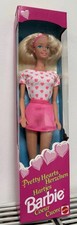 Vintage Mattel 1995 Pretty Hearts Barbie Puppe Mattel Neu Originalverpackt Rosa