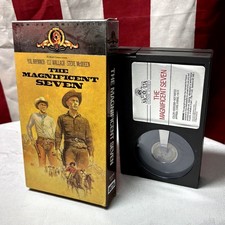 MAGNIFICENT SEVEN Yul Brynner vtg Beta tape Steve McQueen 1960 Betamax Wallach