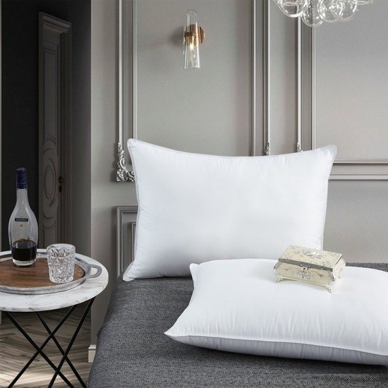 King size 500 Thread count Goose Down Pillow (in Soft, Medium-Firm & Firm)