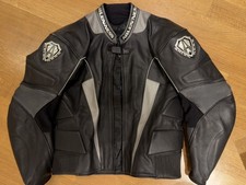 Giacca moto da uomo vera pelle con protezioni Arlen Ness Bikewear