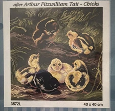 Orchidea Printed Needlepoint canvas Only after Arthur Fitzwilliam Chicks