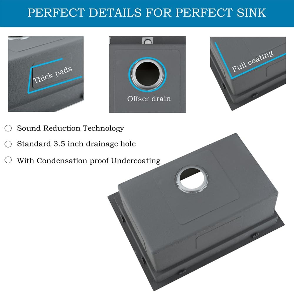 33 Inch Drop In Kitchen Sink Workstation with Accessories Gauge Stainless Steel