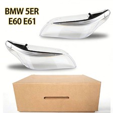 2x Xenon Scheinwerferglas Streuscheibe L & R Mit LED Für BMW 5er E60 E61 520 530