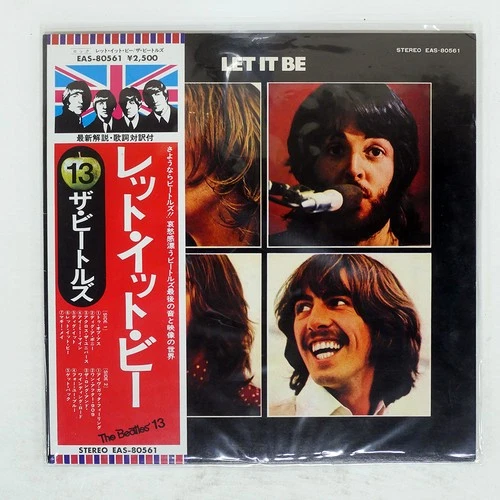 BEATLES LET IT BE APPLE EAS80561 Japan REISSUE FLAG OBI INSERT GATEFOLD VINYL LP