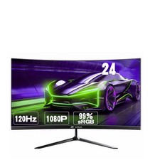 CRUA 24.5 Inch Curved Gaming Monitor 120Hz FHD 1080P HDMI