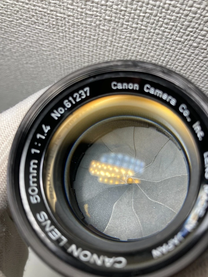 【No US Duty Ex5+ CLA'd】Canon 50mm f/1.4 LTM L39 Leica Screw Mount Lens-#5430 - Image 2 of 4