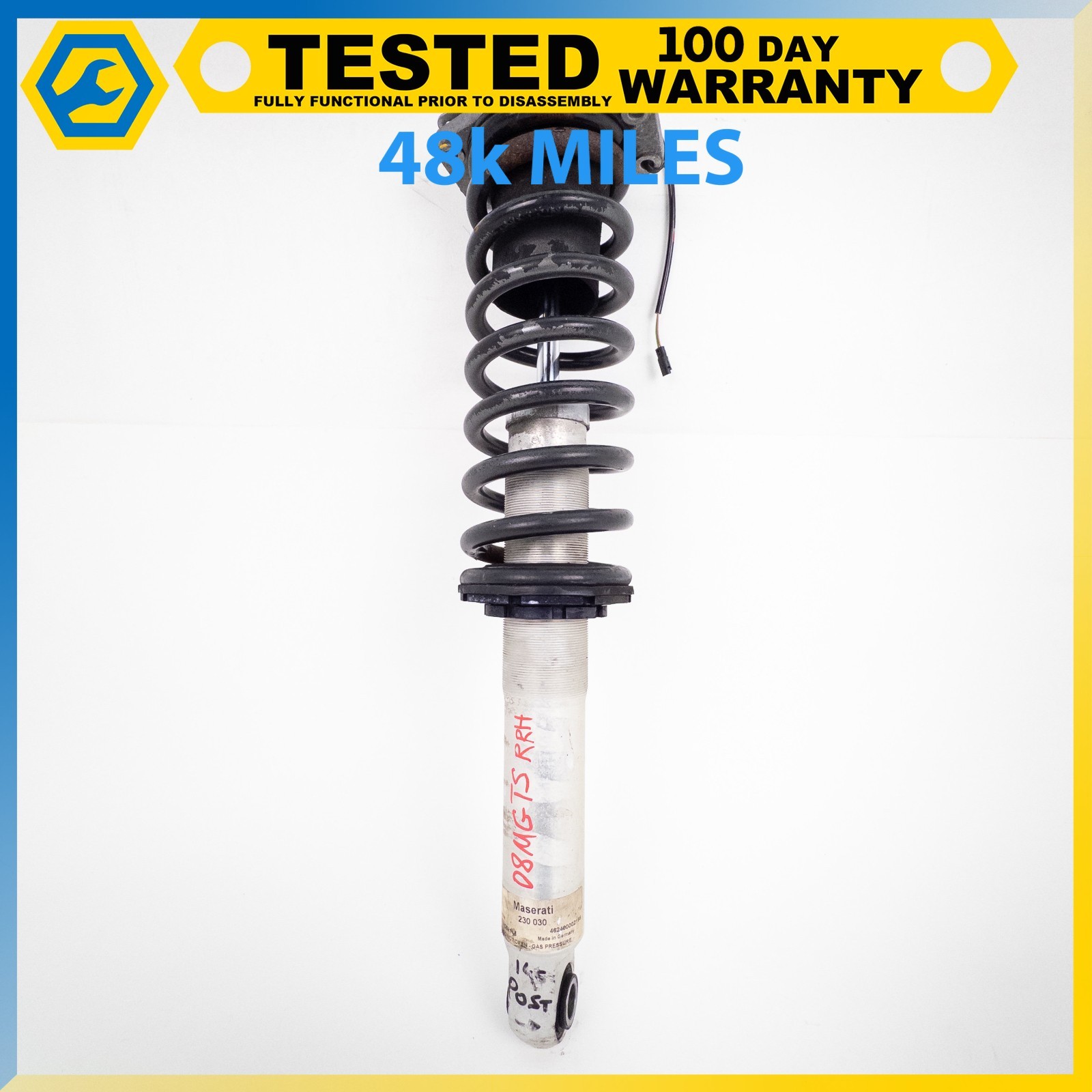 08-19 MASERATI GRANTURISMO COUPE REAR RIGHT OR LEFT SHOCK STRUT ABSORBER OEM
