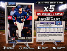 2026 Topps Series 1 Daulton Varsho #2 Lot x5 Blue Jays Base Cards
