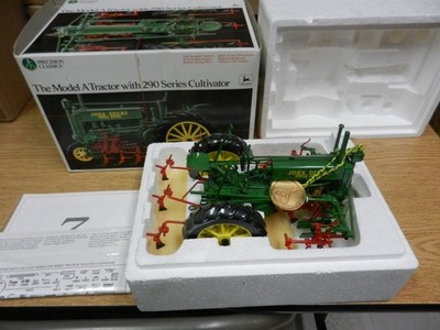 NIB John Deere Model A Tractor W/ 290 Series Cultivator 1/16th Scale W/ Box