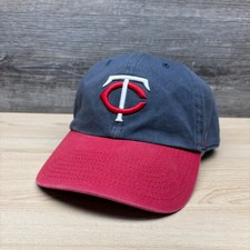 Minnesota Twins Hat Cap Strap Back Blue Red MLB Baseball Minneapolis 47 Brand