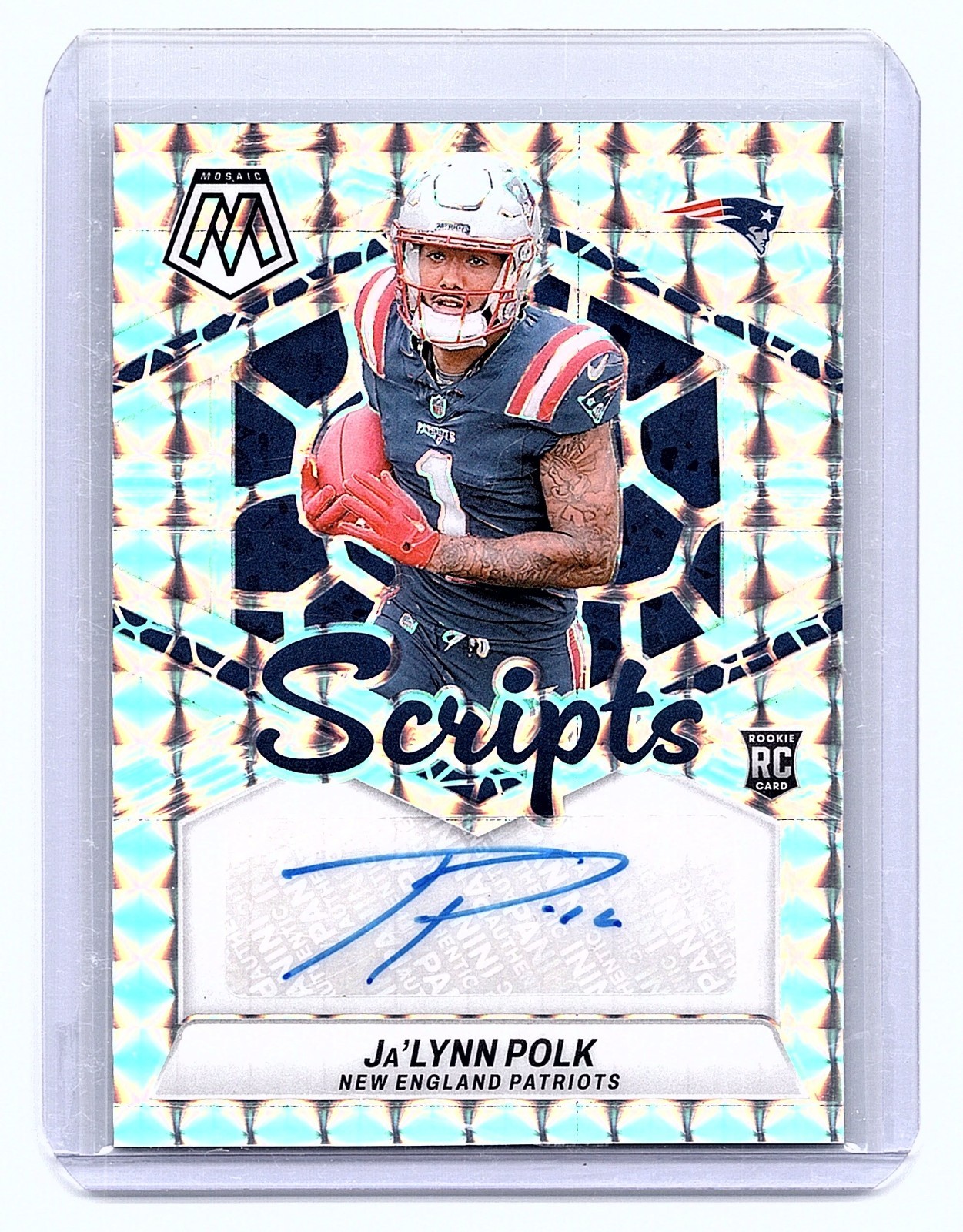 2024 Mosaic Ja'Lynn Polk Rookie Scripts Auto Mosaic #RS-JPK