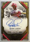 2023 Topps Tier One Barry Larkin Auto Gold Foil 54/75 Reds