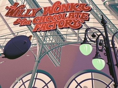 Roald Dahl's WILLY WONKA by Laurent Durieux  9-COLOR SCREEN PRINT not MONDO