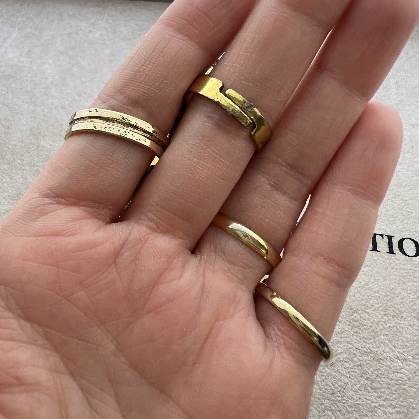 Vintage Statement Adjustable Ring Lot - image 5