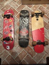 3x Skateboards Original Tony Hawk Birdhouse,Real, And Globe Boards