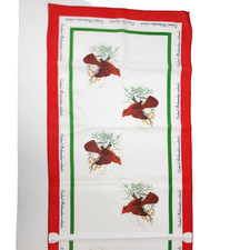 Vintage 70's Cardinal Rectangular 100 Mulberry Silk Scarf/Neckerchief 43x12"