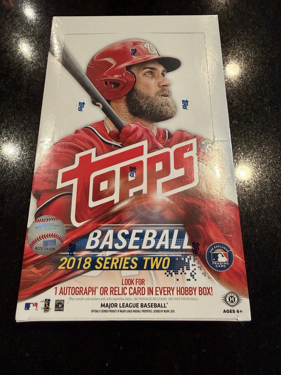 2018 Topps Series 2 baseball sealed HOBBY box Acuna bat down