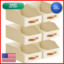Homsorout Fabric Storage Bins For - 6 Pack Large Trapezoid Collapsible Storage