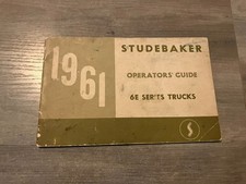 1961 Studebaker Truck Operators Guide 6e Series