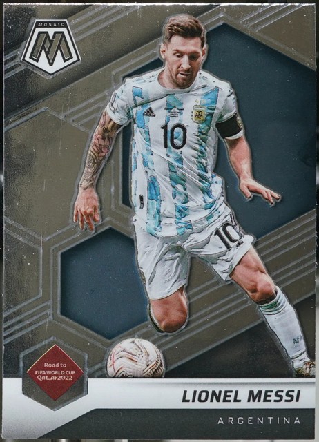 2021-22 Panini Mosaic Road to FIFA World Cup #10 Lionel Messi Soccer NM