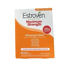 Estroven Maximum Strength Menopause Relief 45 Caplets One Daily 3 boxes