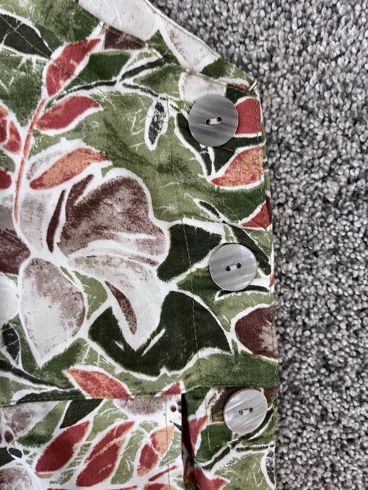 Nuevo con etiquetas Mono Blanco Ciervo De Colección Estilo Años 90 Boho Rayón Estampado Con Cuentas Talla M Foto 4 de 4