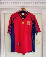 Vintage Spain 1998-1999 Home Soccer Jersey Football Shirt Kit Size M