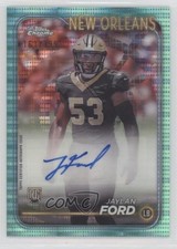 2024 Topps Chrome Rookie Aqua Sonar Refractor /199 Jaylan Ford #RA-JFO Auto 0u66