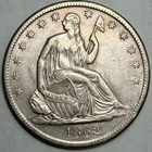 Key Date 1862-S Seated Liberty Half Dollar Uncirculated Details