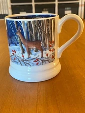 Emma Bridgewater Winter Animals at Night 1/2 Pint Mug Christmas 2025- New!