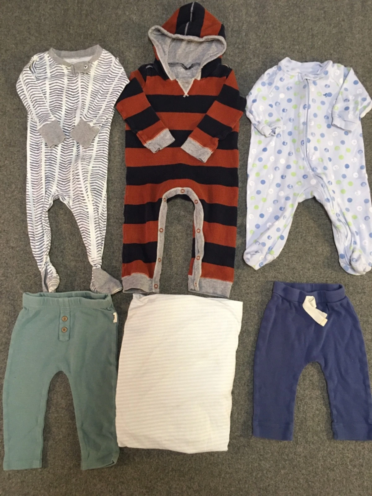 Organic Baby Boy NB 6-9M 12M Months Clothing Lot 6x Pieces Bulk All Season
Opens in a new window or 