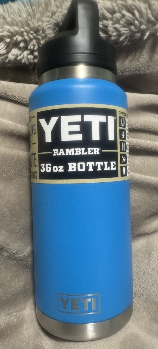 NEW Limited Edition Big Wave Blue Yeti Rambler 36 oz W/ Chug Cap