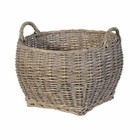 Wicker Square Traditional Decorative Baskets with Handle