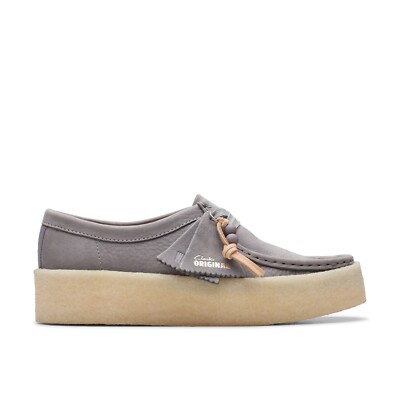 Clarks Originals Women's Wallabee Cup Steel Grey Nubuck 26175660