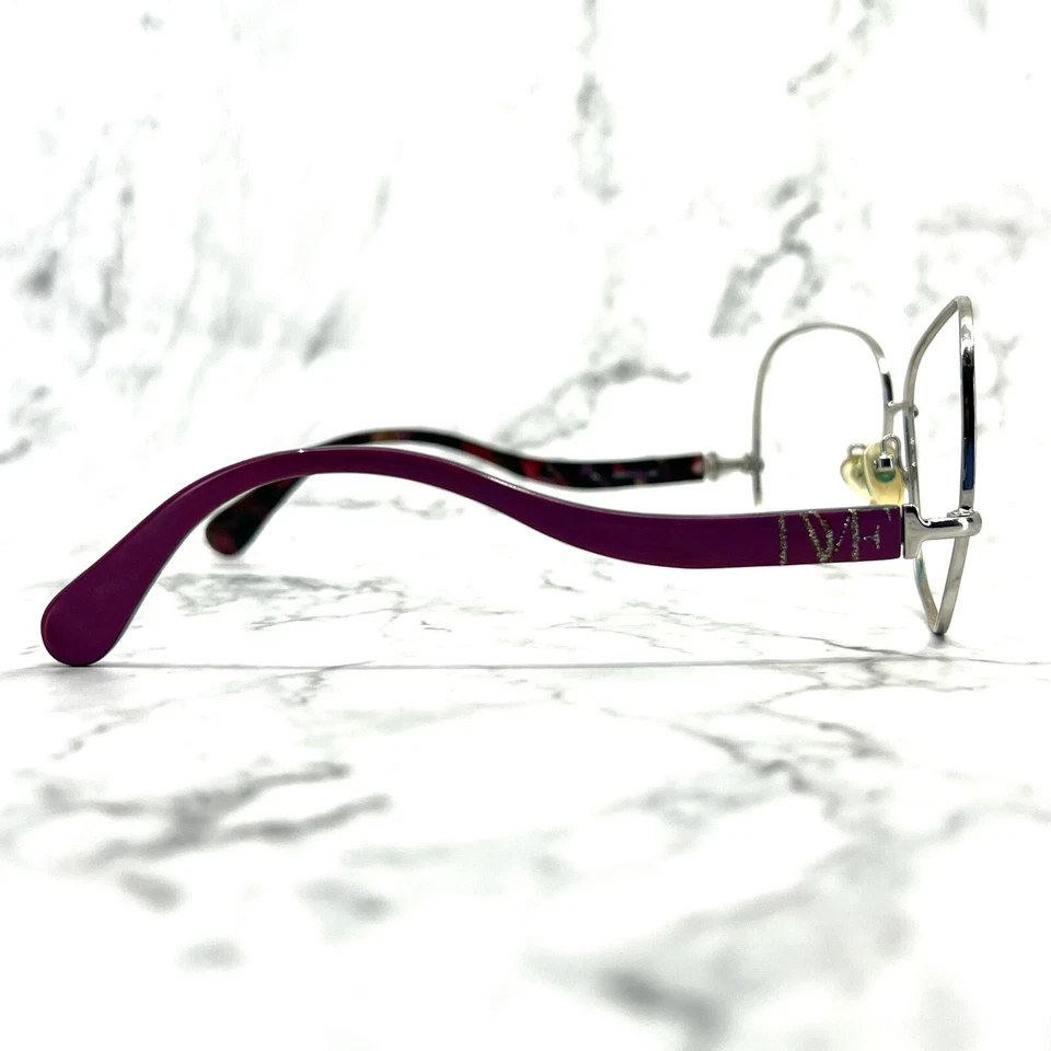 Gafas Diane von Furstenberg DVF801S 107 plateadas cuadradas borde completo 64-14-130 Foto 3 de 4