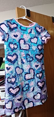 Girls Choupette Sequence Heart Dress Size 10/12