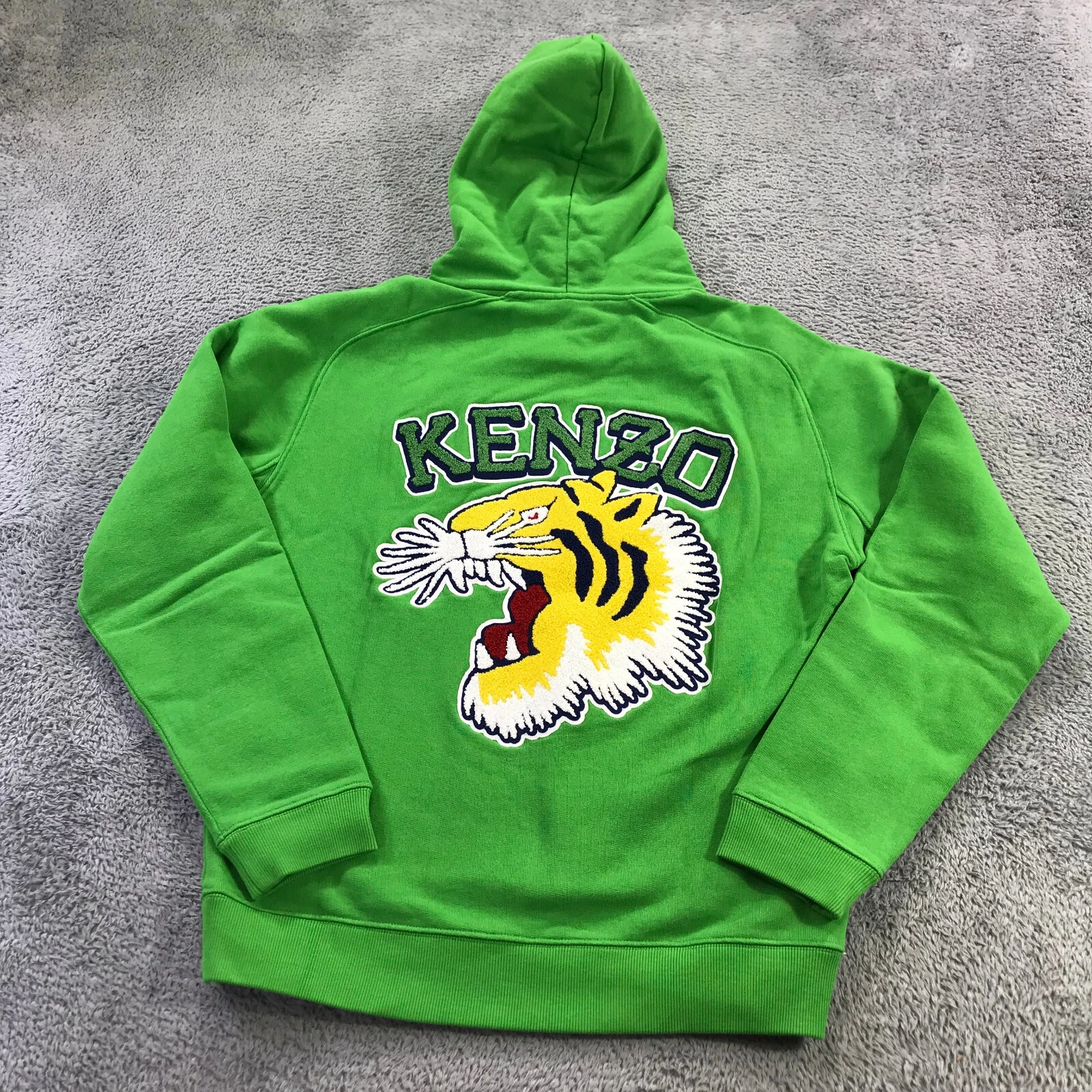 KENZO maglione uomo medio ricamato Tiger University 1970 felpa con cappuccio A5