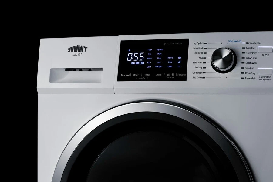 Машина стиральная с фронтальной загрузкой Summit ширина 24 дюйма сертифицированная 110-120 В с 15 программами мойки - Изображение 4 из 4