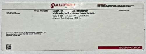 Sigma Aldrich, Nafion perfluorierte Membran 565067 - Bild 3 von 4