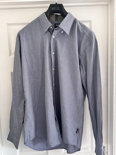 Barbour Men's UK XL Light Grey Fit Long Sleeve Dress Tartan Shirt(bg3)