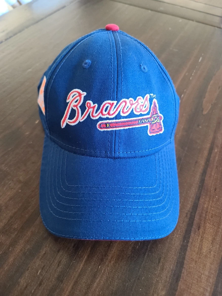 Mlb pro shop Home depot atlanta braves logo blue Baseball Strapback Hat cap