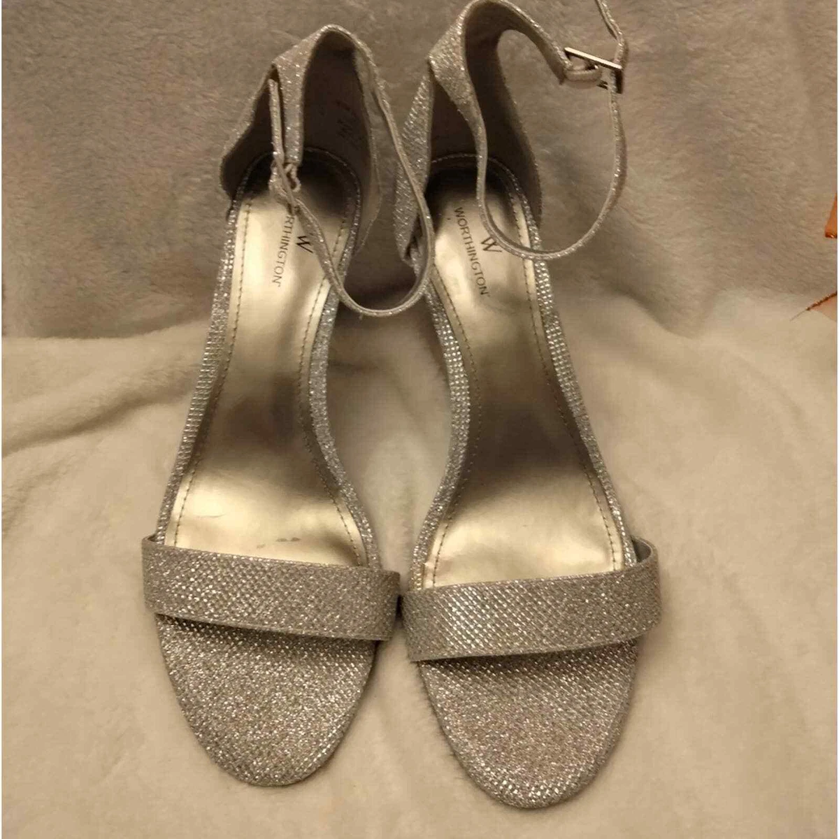 Worthington silver shop heels